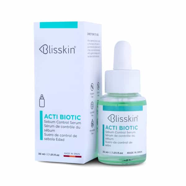 Blisskin Acti Biotic Sebum Control Serum|Hamamelis | Camphor & Bisabolol|Oily & Acne Prone Skin 30Ml