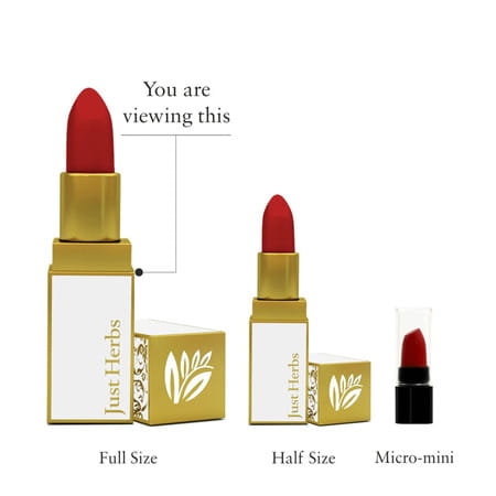 Just Herbs Herb Enriched Ayurvedic Lipstick (Deep Red Shade No. 5)