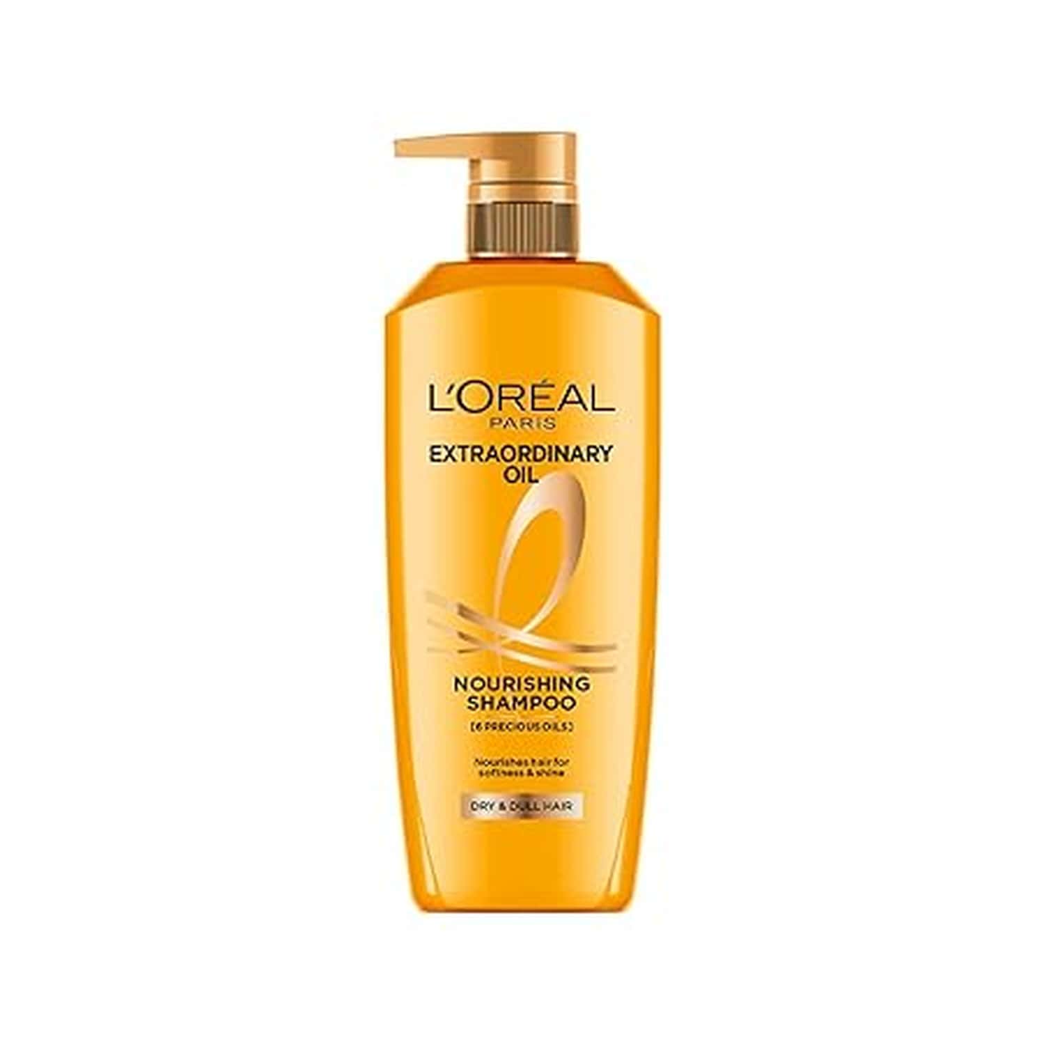 L'oreal Paris Shampoo | Moist & Hydrating | For Dull | Dry & Lifeless Hair | 6 Oil Nourish | 1ltr