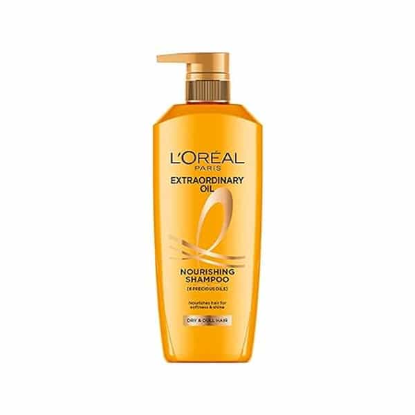 L'oreal Paris Shampoo | Moist & Hydrating | For Dull | Dry & Lifeless Hair | 6 Oil Nourish | 1Ltr