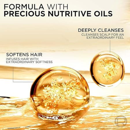 L'Oreal Paris Shampoo | Moist & Hydrating | For Dull | Dry & Lifeless Hair | 6 Oil Nourish | 1ltr