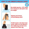 Simon's Insulin Cooling Case For Diabetics (Black)