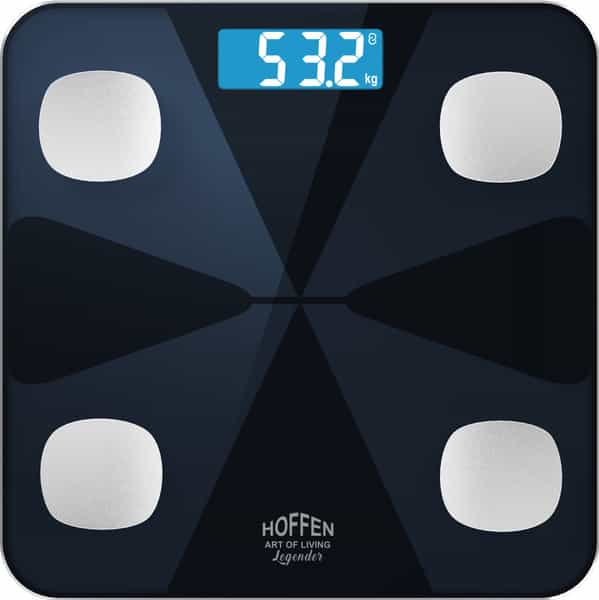 Hoffen Thick Tempered Glass Digital Electronic Lcd Personal Weight Machine - (Ho-19)
