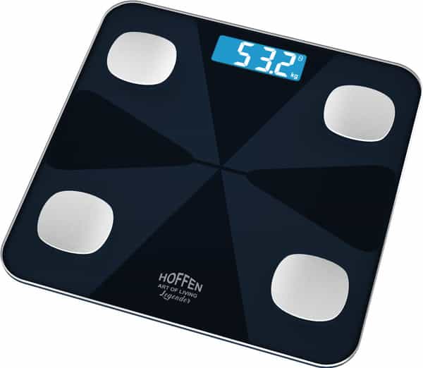 Hoffen Thick Tempered Glass Digital Electronic Lcd Personal Weight Machine - (Ho-19)