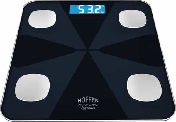 Hoffen Thick Tempered Glass Digital Electronic Lcd Personal Weight Machine - (Ho-19)