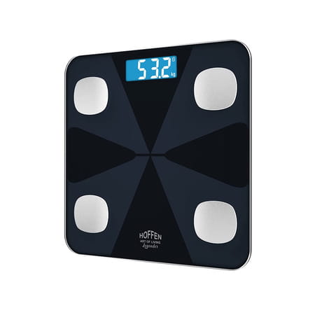 Hoffen Thick Tempered Glass Digital Electronic Lcd Personal Weight Machine - (Ho-19)