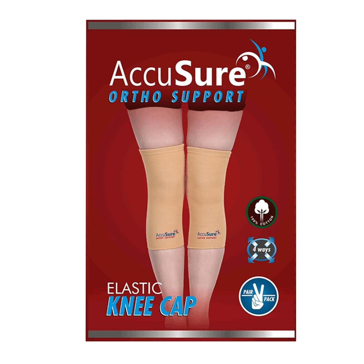 Accusure Ortho Support Elastic Knee Cap | Xl