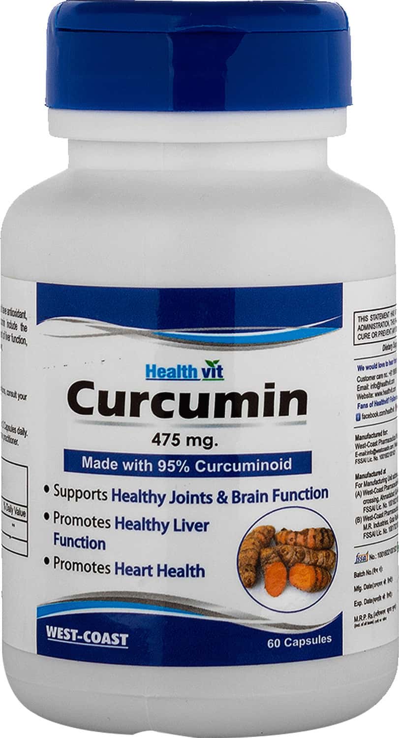 Healthvit Curcumin Powder 475 Mg - 60 Capsules
