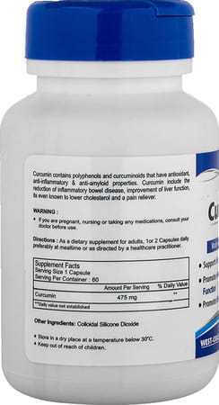 Healthvit Curcumin Powder 475 Mg - 60 Capsules