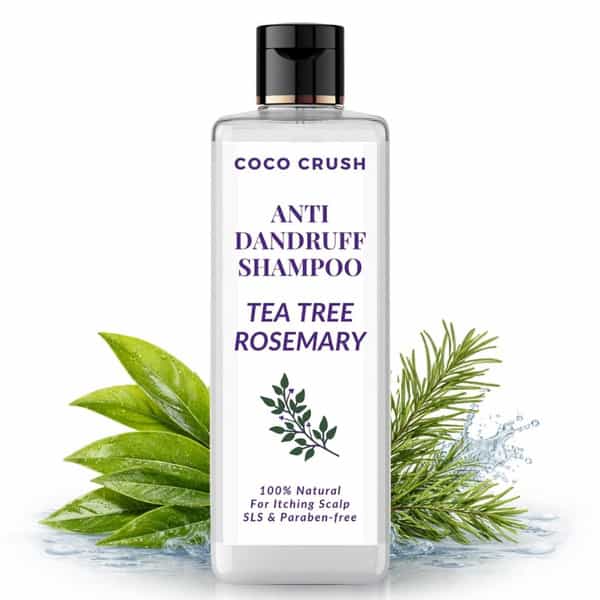 Coco Crush Anti Dandruff Shampoo For Adults | Neem & Tea Tree | Scalp Care For Flakes & Itch - 50Ml