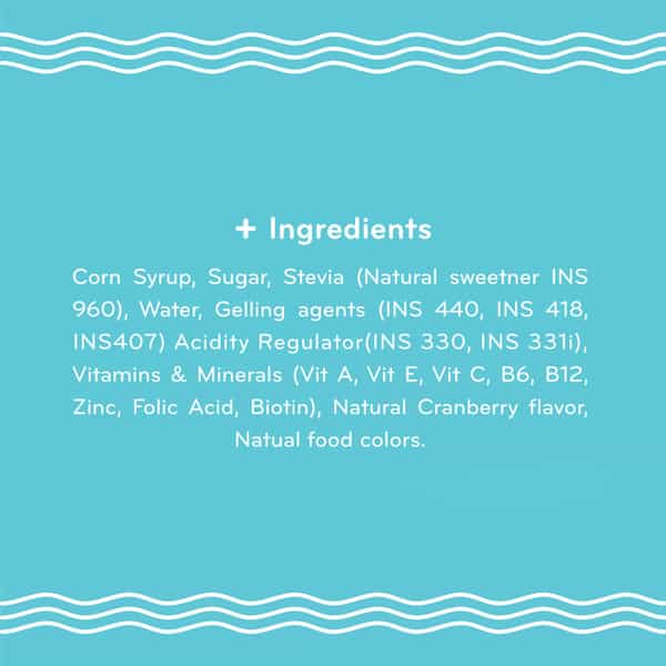 By Nature Fab Hair Skin Nail Vitamins Gummies With Biotin - 30 Gummies