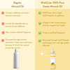 Wishcare 100% Pure Cold Pressed Sweet Almond Oil For Healthy Hair And Glowing Skin (200Ml)