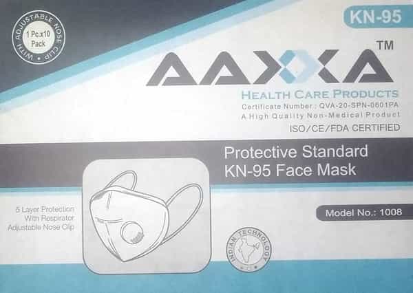 Aaxxa Kn 95 Mask White With Respirator 1