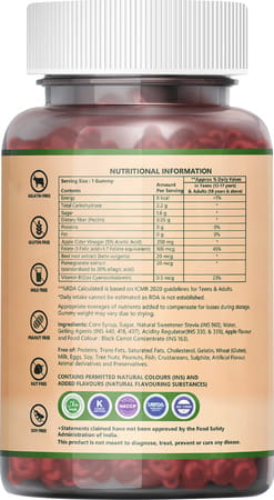 Inlife Apple Cider Vinegar Gummies Buy One Get One Free For Weight Management-30apple Flavor Gummies