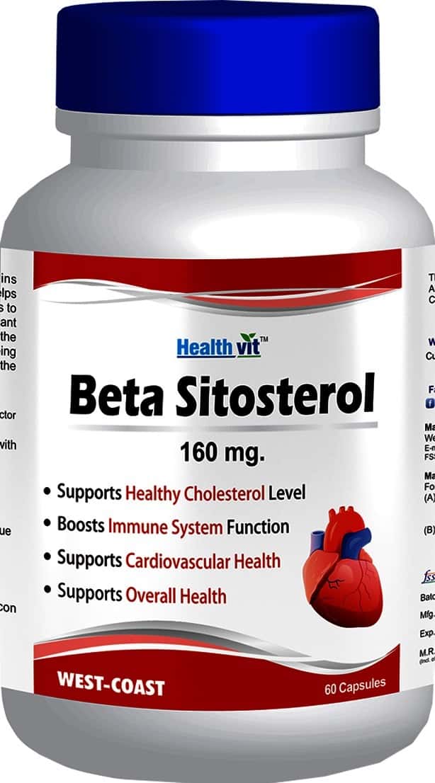 Healthvit Beta-Sitosterol 160 Mg For Cardiovascular Health -60 Capsules