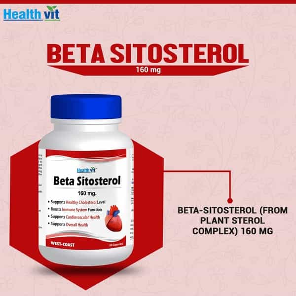 Healthvit Beta-Sitosterol 160 Mg For Cardiovascular Health -60 Capsules