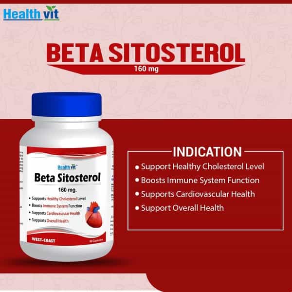 Healthvit Beta-Sitosterol 160 Mg For Cardiovascular Health -60 Capsules
