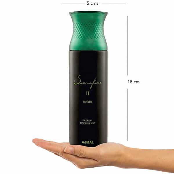 Ajmal Aurum & Carbon & Sacrifice Ii Deodorant Spray - For Men & Women (200 Ml Pack Of 3)