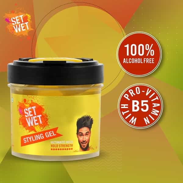 Set Wet Hair Gel For Men Ultimate Hold Extreme Hold No Alcohol No Sulphate 250Ml