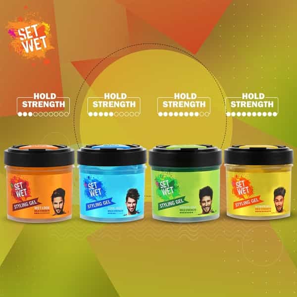 Set Wet Hair Gel For Men Ultimate Hold Extreme Hold No Alcohol No Sulphate 250Ml