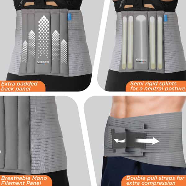 Vissco Corelite Lumbo Sacral Belt Post Abdominal Surgery Support- Small