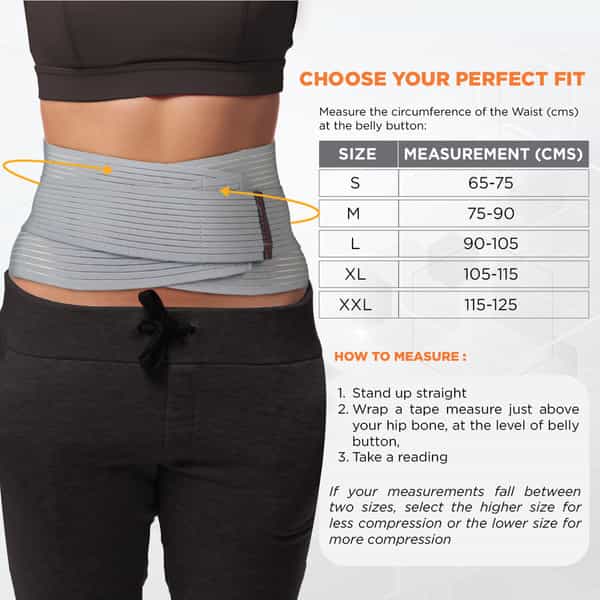 Vissco Corelite Lumbo Sacral Belt Post Abdominal Surgery Support- Small
