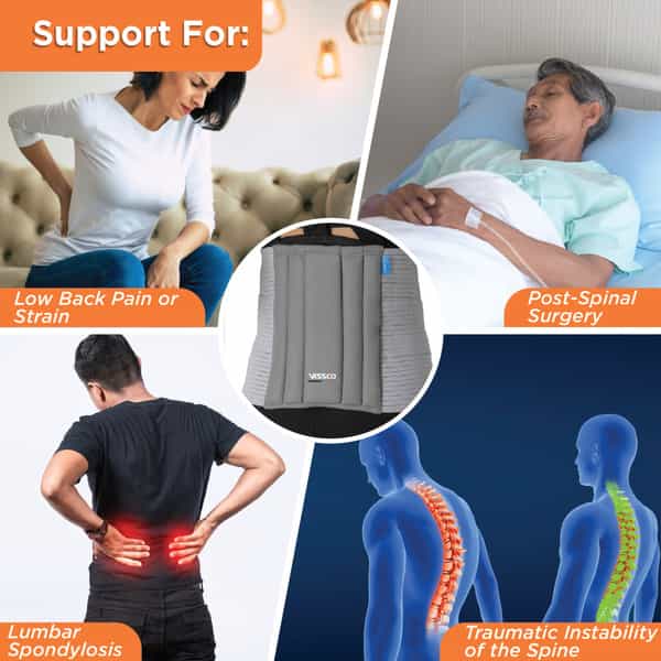 Vissco Corelite Lumbo Sacral Belt Post Abdominal Surgery Support- Small