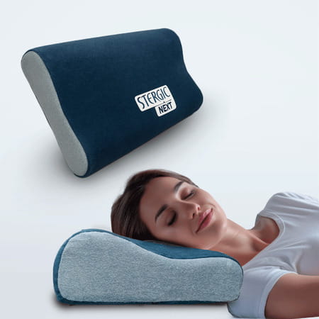 Stergic Orthopedic Cervical Pillow Memory Foam Neck & Shoulder Pain Relief Support 1 Nos