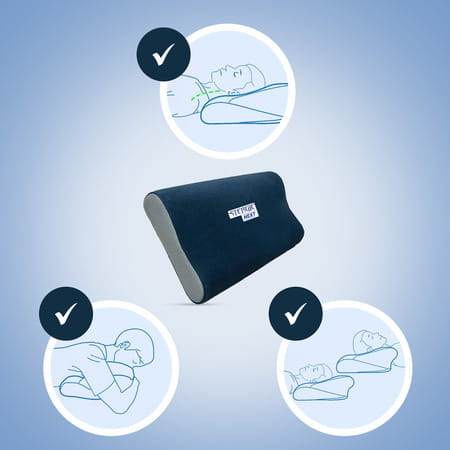 Stergic Orthopedic Cervical Pillow Memory Foam Neck & Shoulder Pain Relief Support 1 Nos