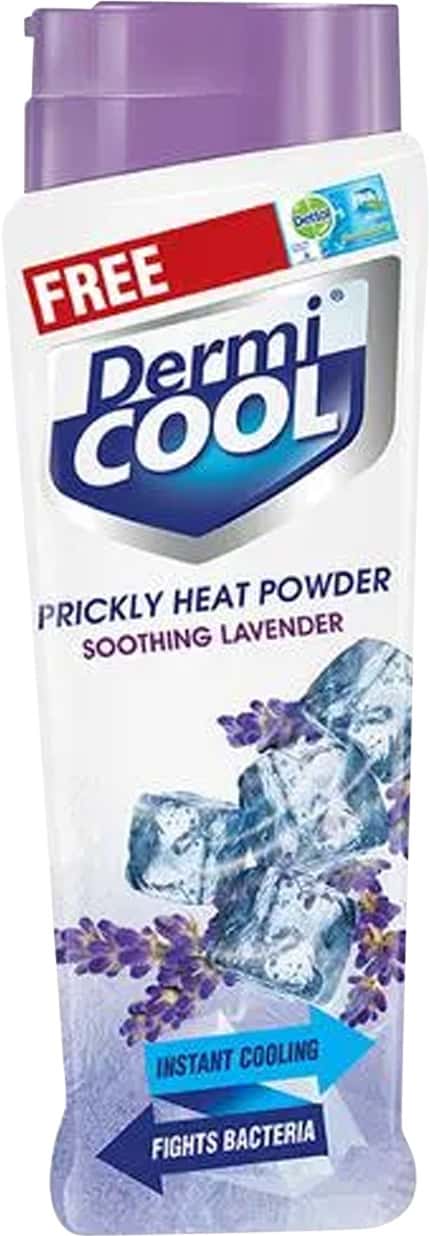 Dermicool Prickly Heat Lavender Powder 150 Gm With Dettol Cool Soap 75 Gm