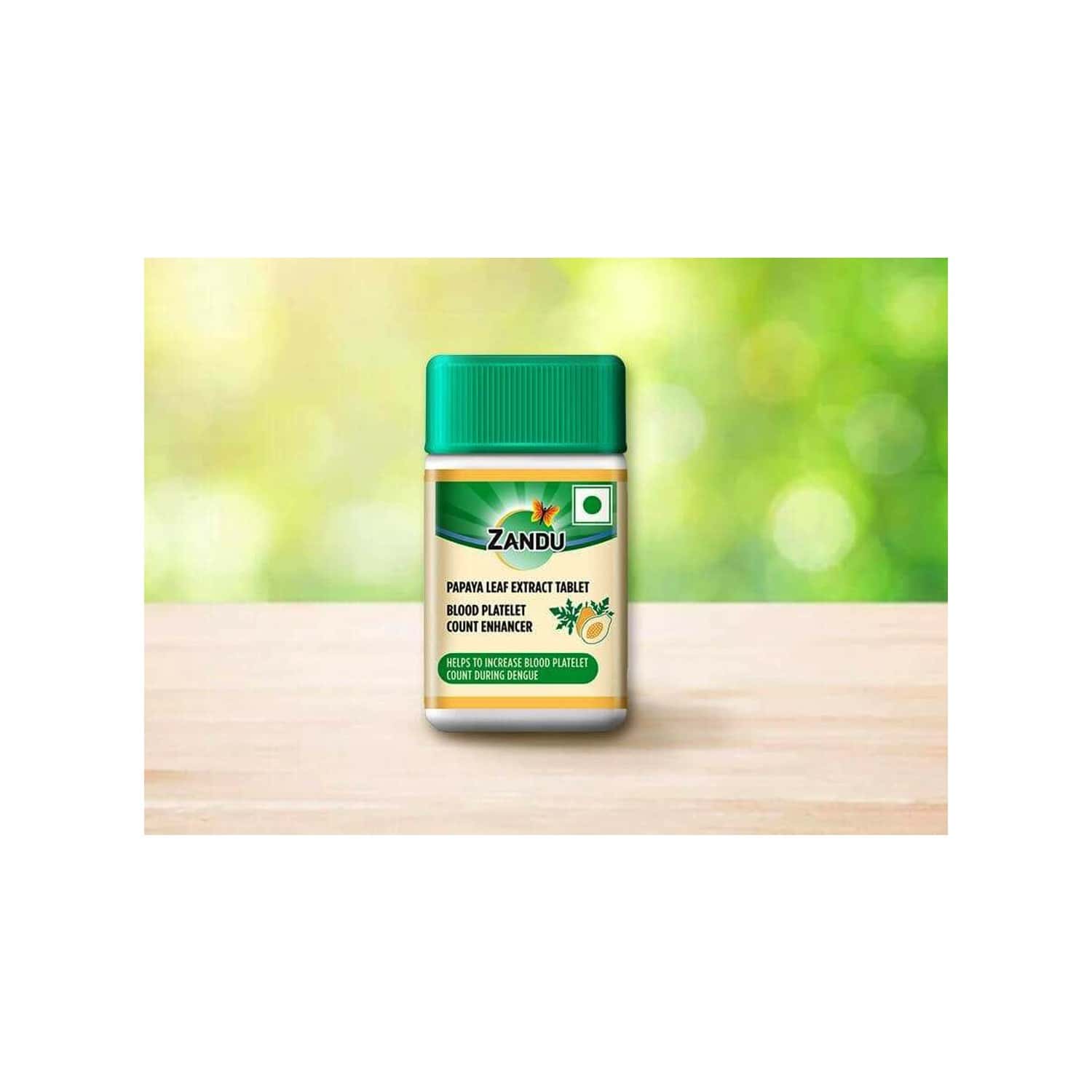 Buy Zandu Papaya Leaf Extract Immunity Booster 20 Tablets Online & Get