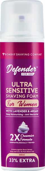 Bombay Shaving Company Defender For Her Ultra Sensitive Shaving Foam - 200 Ml
