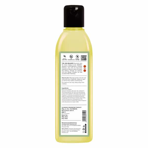 Jiva Amla Oil Helps In Hair Growth, Hair Conditioning, Retain Natural Hair Colour -120Ml (Pack Of 2)