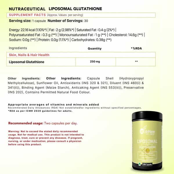 Wishnew Wellness Beauty Collagen Arctic Blueberry + Liposomal Glutathione +Multivitamin Women 18+