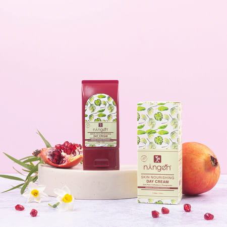 Ningen Skin Nourising Day Cream Infused With Date Palm Coffeeberry And Pomegranate Extracts- 100g