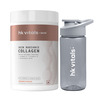 Hk Vitals Skin Radiance Collagen Powder | Marine Collagen (Orange | 400 G) & Bottle 300Ml
