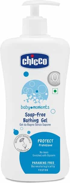 Chicco Baby Bathing Gel Protect Blue Bottle Of 500Ml