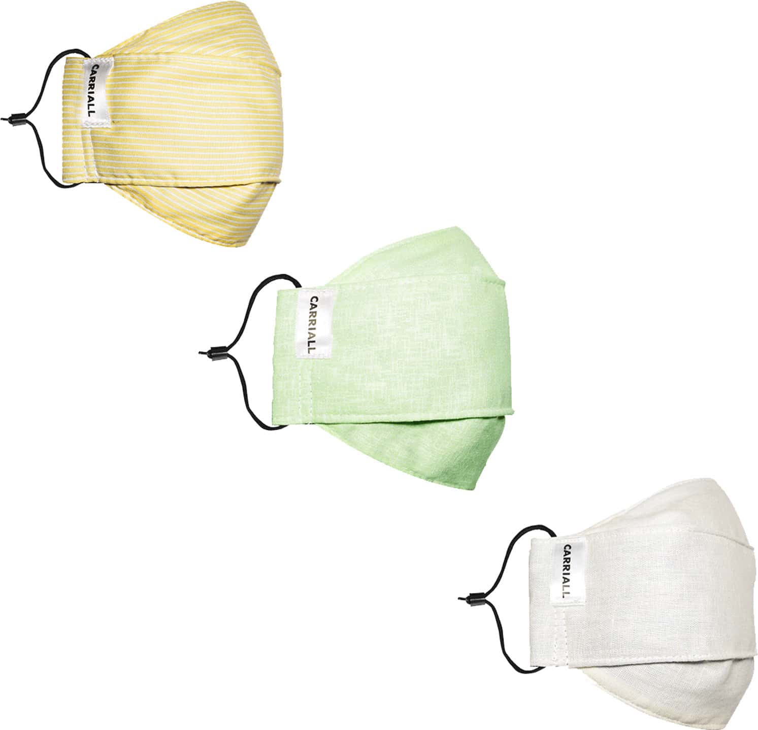 Carriall Adult Unisex 3 Layer Reusable Washable Cotton Mask (Camsl071) Pack Of 3