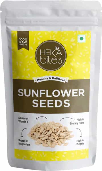Heka Bites Premium Raw Sunflower Seeds -Pk Of 2|Immunity Booster|Diabetic Snacks