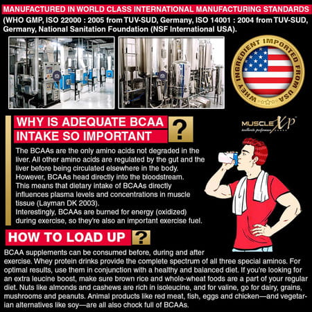 Musclexp Instantized Bcaa 6000 With L-Alanine & Taurine - 400g (14 Oz) Orange - 44 Servings