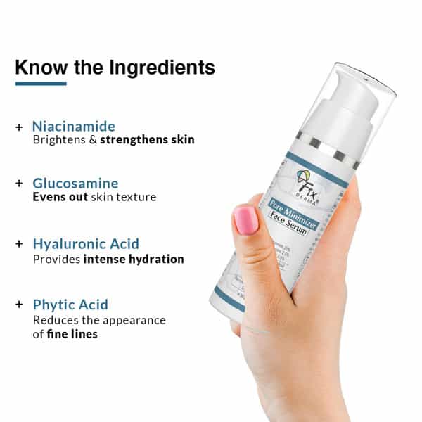 Fixderma 20% Niacinamide Serum For Face For Pore Minimizer For Men & Women - 30G