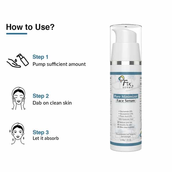 Fixderma 20% Niacinamide Serum For Face For Pore Minimizer For Men & Women - 30G