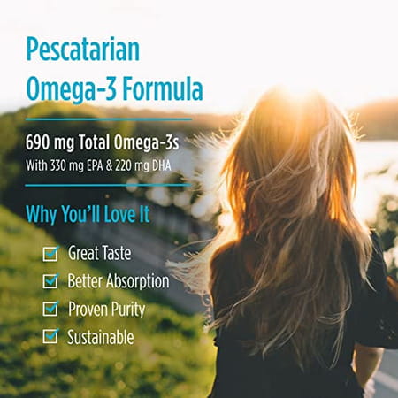 Nordic Naturals Omega 3 Fish Oil In Fish Gelatin 60 Softgels 690 Mg With Epa & Dha Supplement