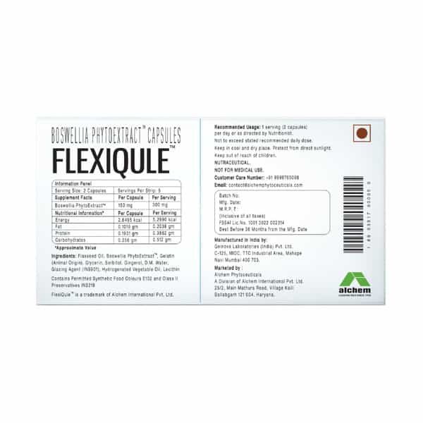 Flexiqule Natural Care For Joint Stiffness And Pain (Pack Of 5)