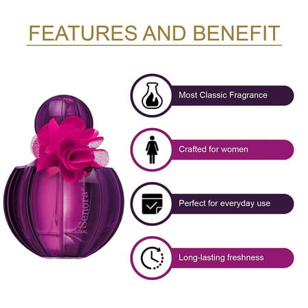 Ajmal Wisal Eau De Parfum 50ml Perfume For Women And Senora Eau De Parfum 75ml Perfume For Women