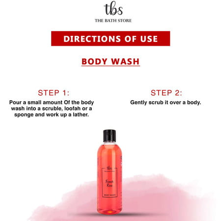 The Bath Store French Rose Combo (Body Butter 200gm + Body Wash 300ml + Body Yogurt 200gm)