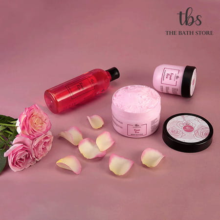 The Bath Store French Rose Combo (Body Butter 200gm + Body Wash 300ml + Body Yogurt 200gm)