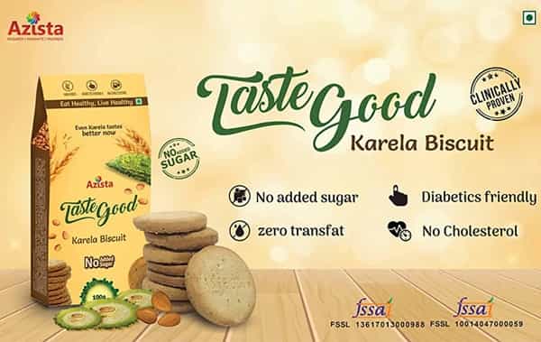 Taste Good Karela Biscuits - Pack Of 8 (8 X 100 G)