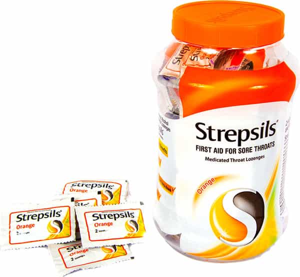 Strepsils Medicated Orange Lozenges Jar Of 200
