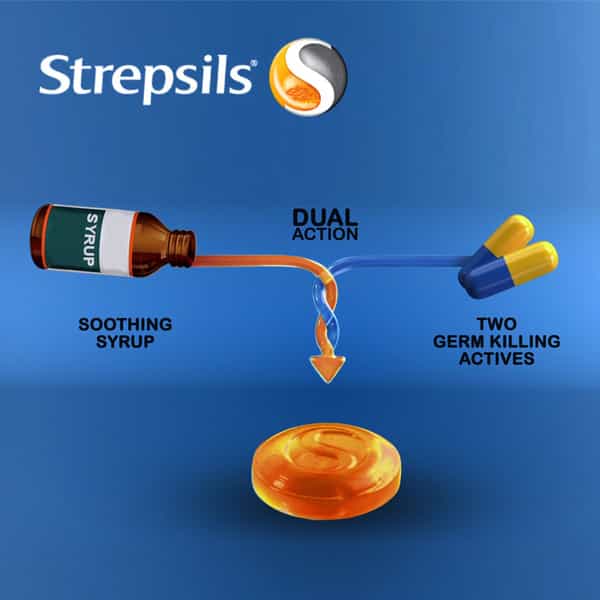 Strepsils Medicated Orange Lozenges Jar Of 200